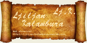 Ljiljan Kalambura vizit kartica
